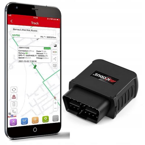 LOKALIZATOR GPS OBD MICODUS MV66 APLIKACJA PODSŁU...
