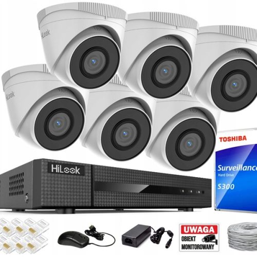 Zestaw do monitoringu dom kamera IP 6x IPCAM-T5 NV...