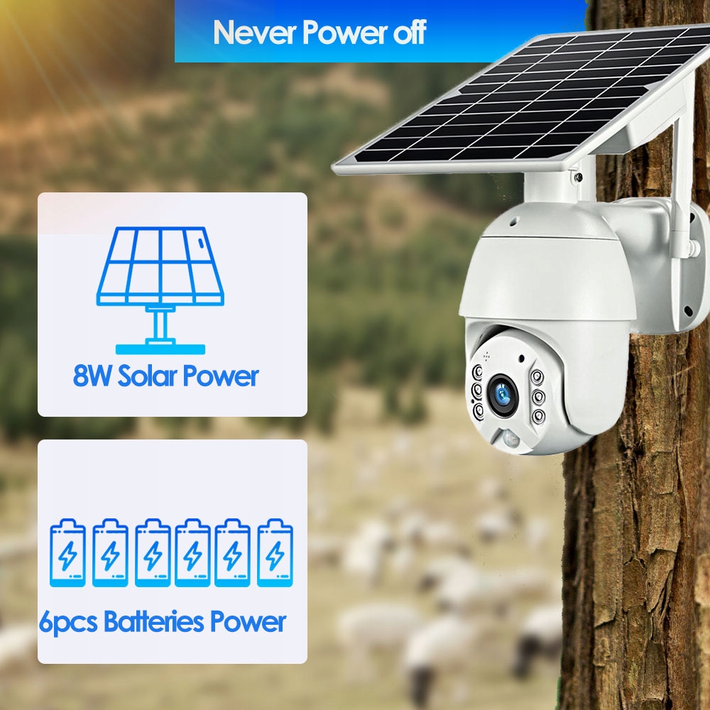 KAMERA 4G LTE BEZPRZEWODOWA OBROTOWA SOLARNA - obrazek 2