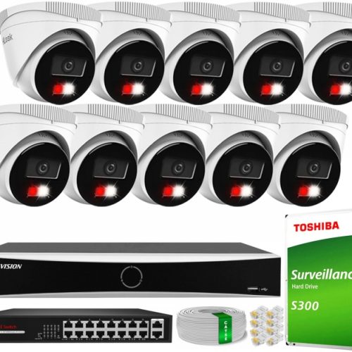 Zestaw monitoringu dom kamera IP 10x IPC-T240HA-LU...