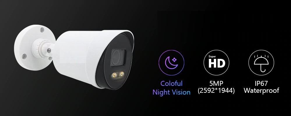 Kamera 5MP AHD,HD-CVI,HD-TVI Kolorowy obraz nocą ! - obrazek 5