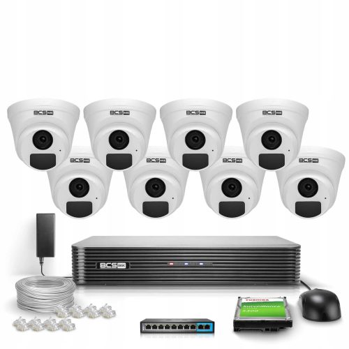 Zestaw monitoringu domu IP 8x BCS-B-EIP15FR3(2.0) ...