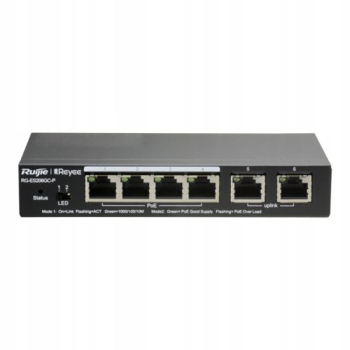 Switch desktop POE 6-portów PnP REYEE