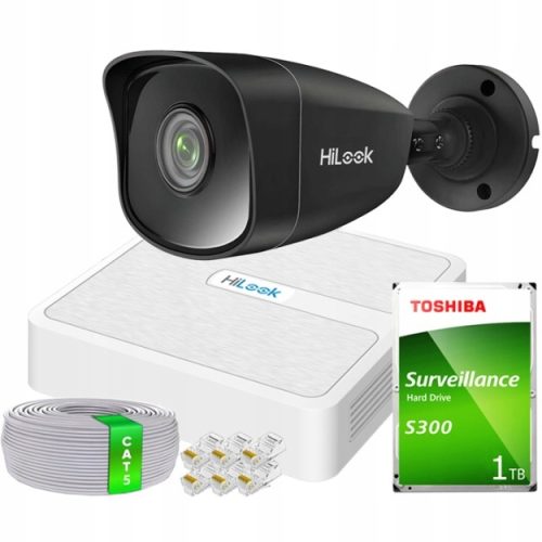 Zestaw monitoringu dom kamera IP 1x IPCAM-B5 BLACK...