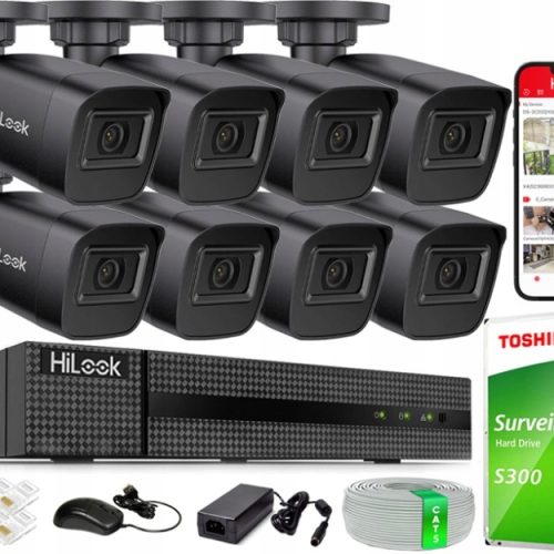 Zestaw monitoringu dom kamera zewnętrzna IP 8x IP...