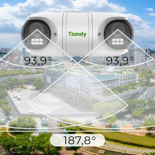 Kamera IP wewnętrzna, zewnętrzna Tiandy TC-C32RN 180 stopni kąt patrzenia