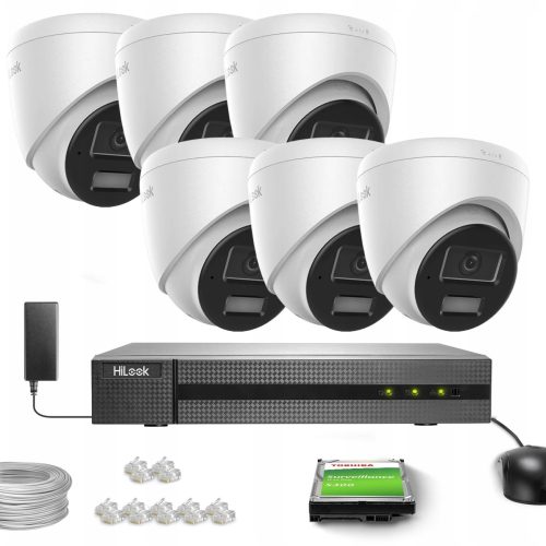 Zestaw do monitoringu dom firma 6x IPCAM-T6-30DL/A...