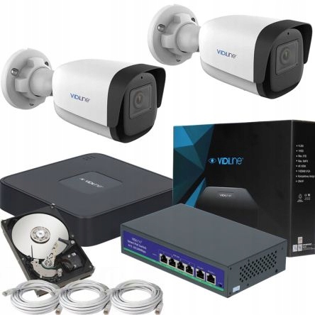 Zestaw monitoringu VidiLine 2 kamery ViDI-IPC-32T