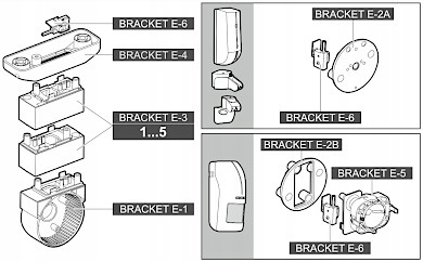 MODUŁ UCHWYTU KULOWEGO DO CZUJEK RUCHU BRACKET-E-5 - obrazek 6