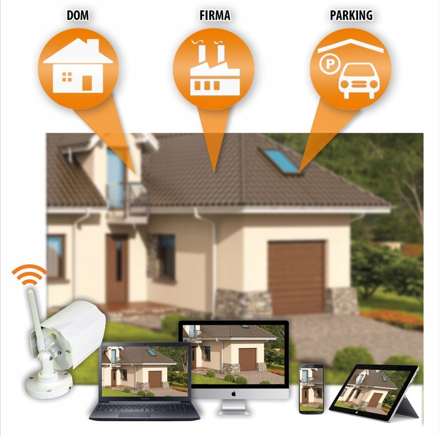 Zestaw 4 kamer do monitoringu bezprzewodowego WIFI - obrazek 4