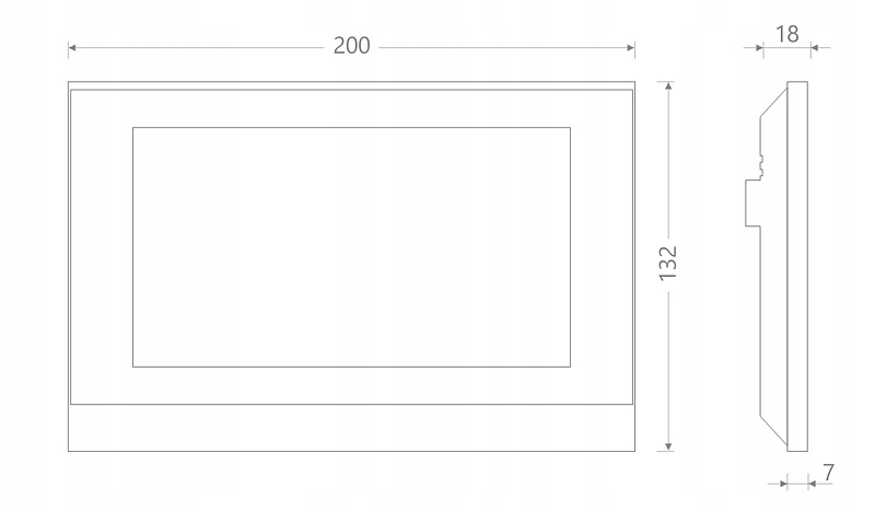 Monitor wideodomofonowy IP 7"Akuvox C313S - obrazek 10