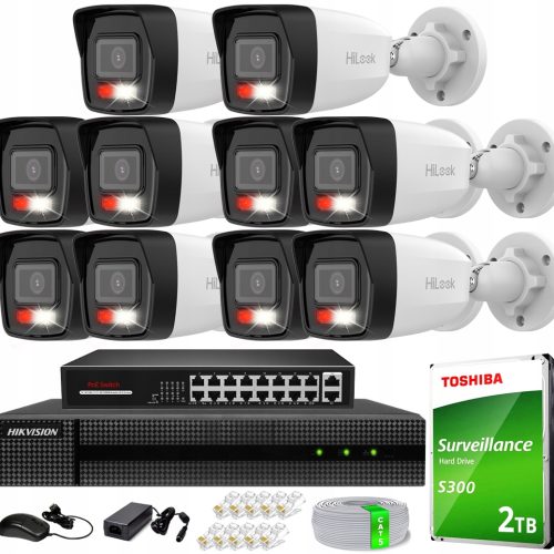 Zestaw do monitoringu Hikvision IPCAM-B4-30DL + HW...