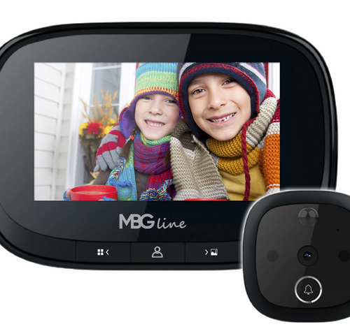 Wizjer do drzwi kamera MBG Line SF55 Black Edition