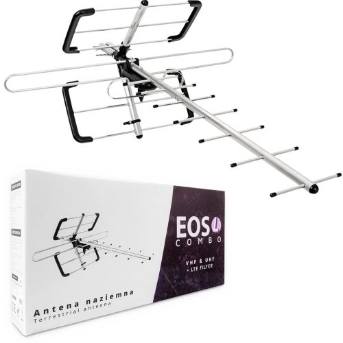 Antena DVB-T/T2 Spacetronik EOS L Combo Black (pas...