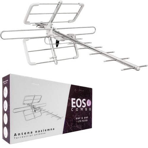 Antena DVB-T/T2 Spacetronik EOS L Combo White (pas...
