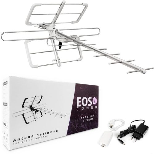 Antena DVB-T/T2 Spacetronik EOS L Combo White (akt...