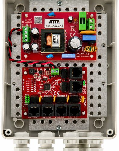 SWITCH 5-PORTOWY POE ATTE IP-5-11-M2