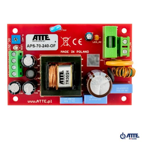 Zasilacz sieciowy SMPS 24V 3A 72W ATTE APS-70-240-...
