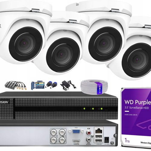 Zestaw do monitoringu Hikvision 5MP IR HILOOK HIKV...