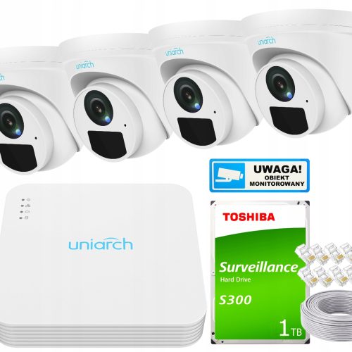 Zestaw do monitoringu Uniarch by Uniview 2Mpx-Kit-...