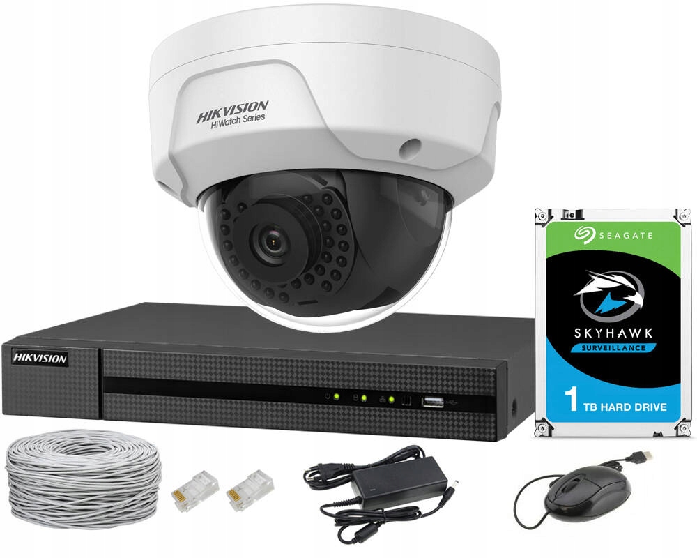 Zestaw do monitoringu Hikvision Hiwatch HWI-D140H + HWN-4104MH-4P