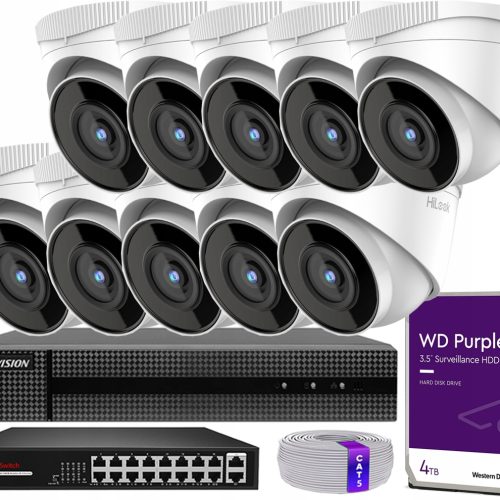 Zestaw do monitoringu Hikvision IPCAM-T5-KIt-16xPO...