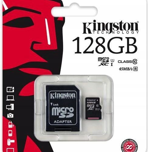 Karta micro sd 128GB do kamer monitoringu klasa 10