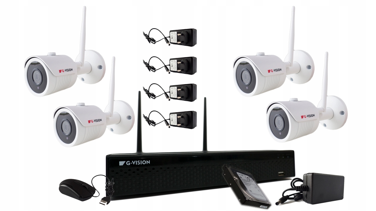 Zestaw do monitoringu WiFi 8 kamer 2Mpx FHD IR30m - obrazek 2