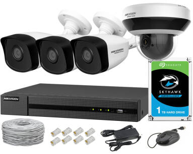 Zestaw Hikvision Hiwatch HWI-B140H + HWN-4108MH-8P