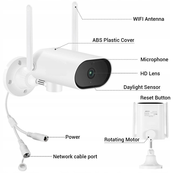KAMERA OBROTOWA WIFI ANRAN AR-W610 DO ZEST Z LCD!!_ - obrazek 2