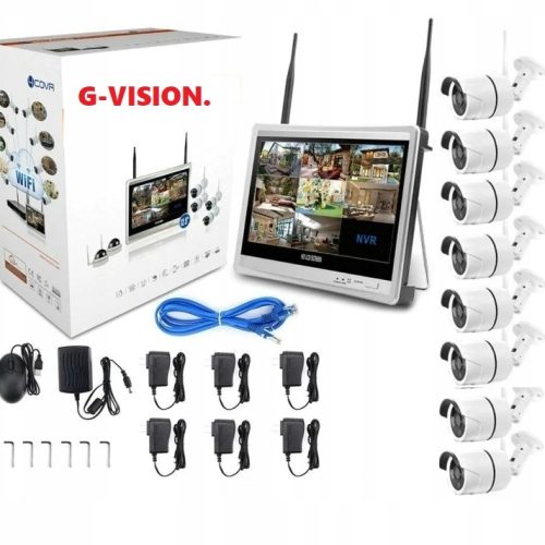 ZESTAW MONITORINGU DO DOMU 4W1 8 KAMER WIFI FULL