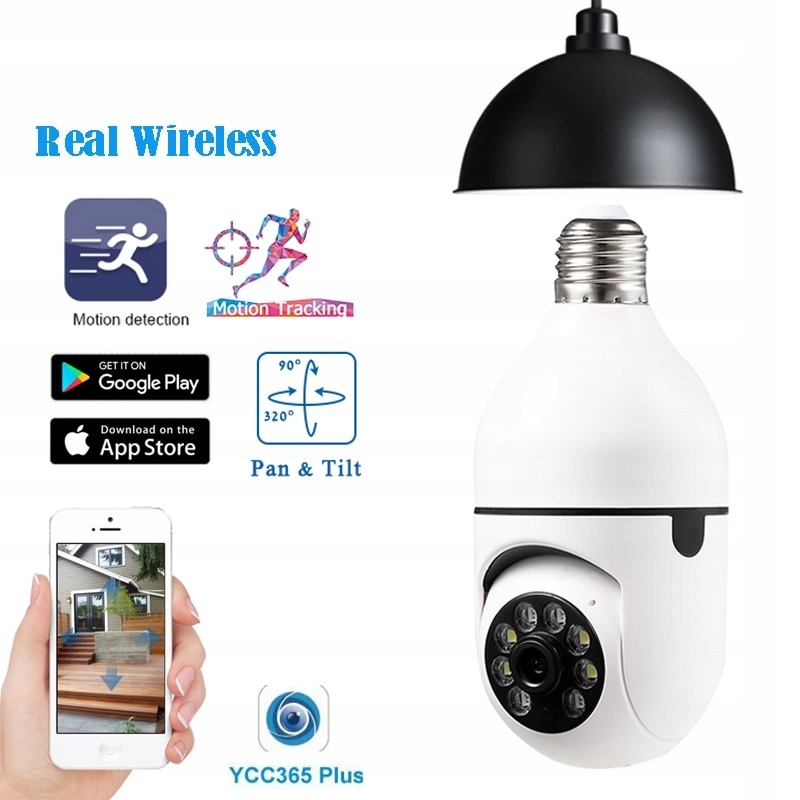 KAMERA WIFI OBROTOWA 3MPX Z GWINTEM E27 APP TUYA - obrazek 3