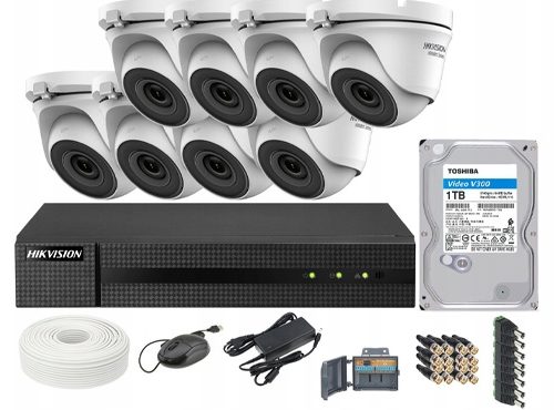 Zestaw monitoringu FullHD 2Mpx HDD 1Tb – Hik