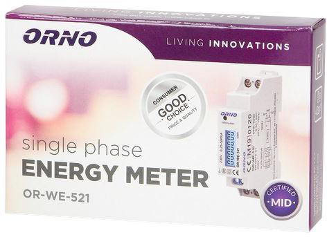 Licznik energii elektrycznej 1-fazowy ORNO OR-WE-5...