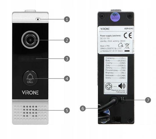Wideodomofon Wi- Fi Virone VDP-63 VIFAR - obrazek 2