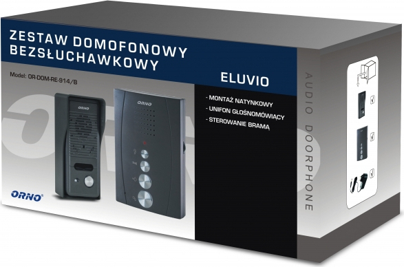 DOMOFON ORNO OR-DOM-RE-914/B CZARNY - obrazek 2