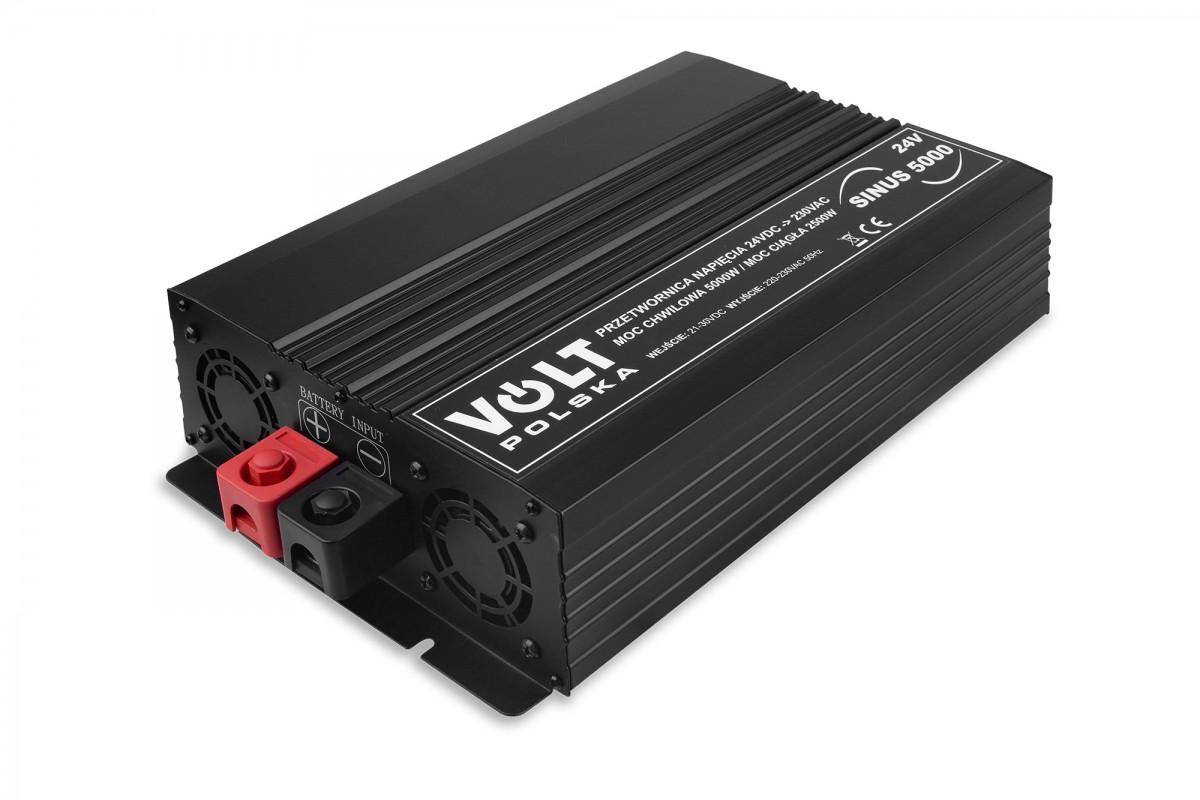 Przetwrnica VOLT POLSKA Sinus 5000 24V / 230V 2500/5000W - obrazek 2