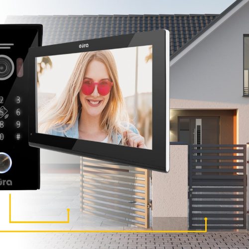 WIDEODOMOFON EURA VDP-99C5 czarny, WiFi, RFID, TUY...