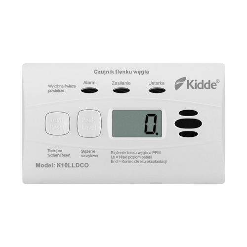 Czujnik czadu z wyświetlaczem Kidde K10LLDCO