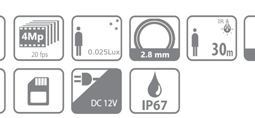 KAMERA IP DAHUA IPC-HFW1430DS-SAW-0280B