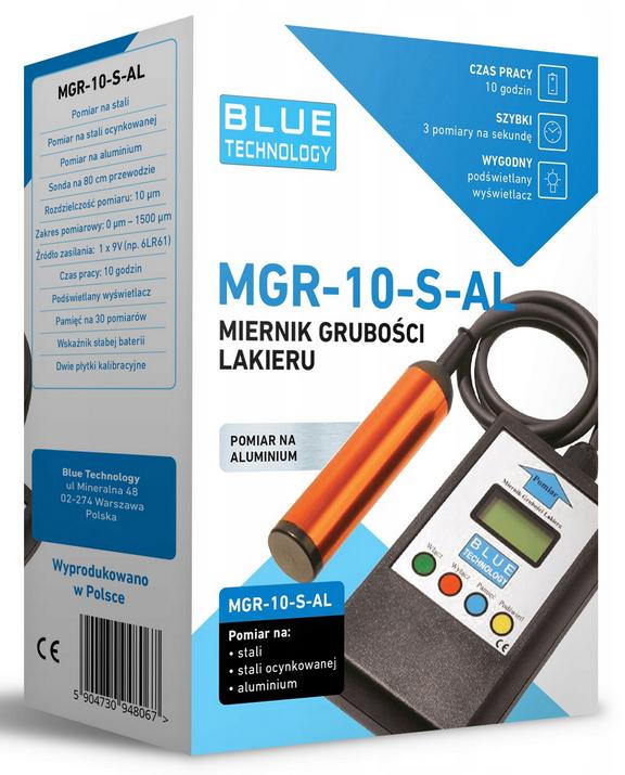 Miernik grubości lakieru Blue Technology MGR-10-S-AL - obrazek 2