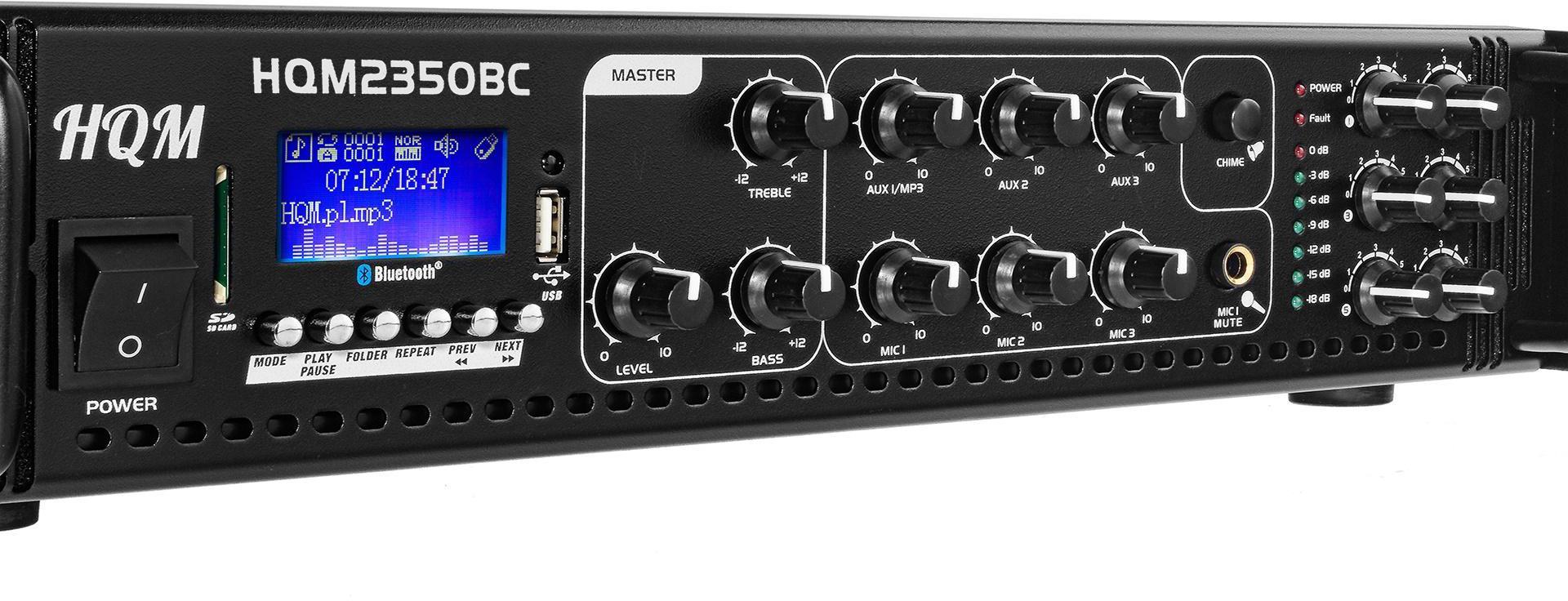 WZMACNIACZ HQM2350BC RADIO FM/MP3/BLUETOOTH 350W - obrazek 2