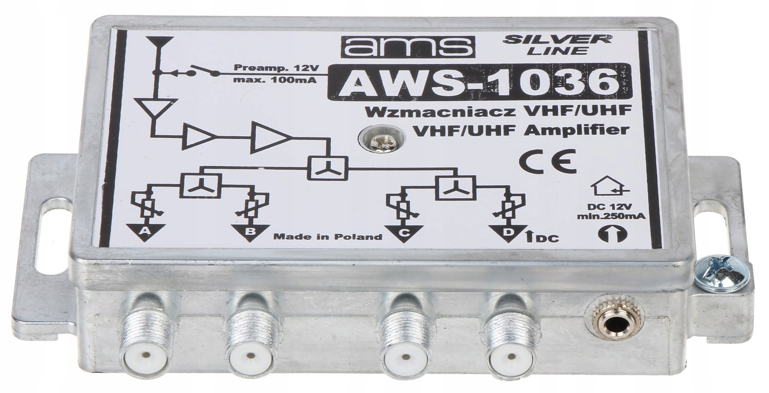 WZMACNIACZ ANTENOWY AWS-1036 AMS - obrazek 13