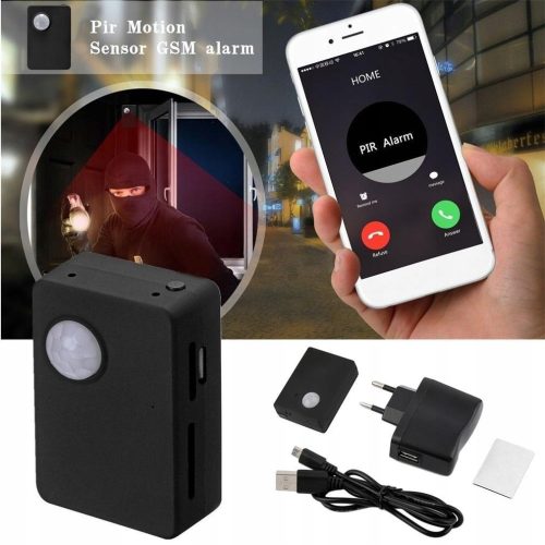 Ukryta kamera szpiegowska na SIM mini alarm czujka...