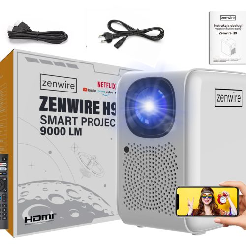 Projektor LED Zenwire H9 biały