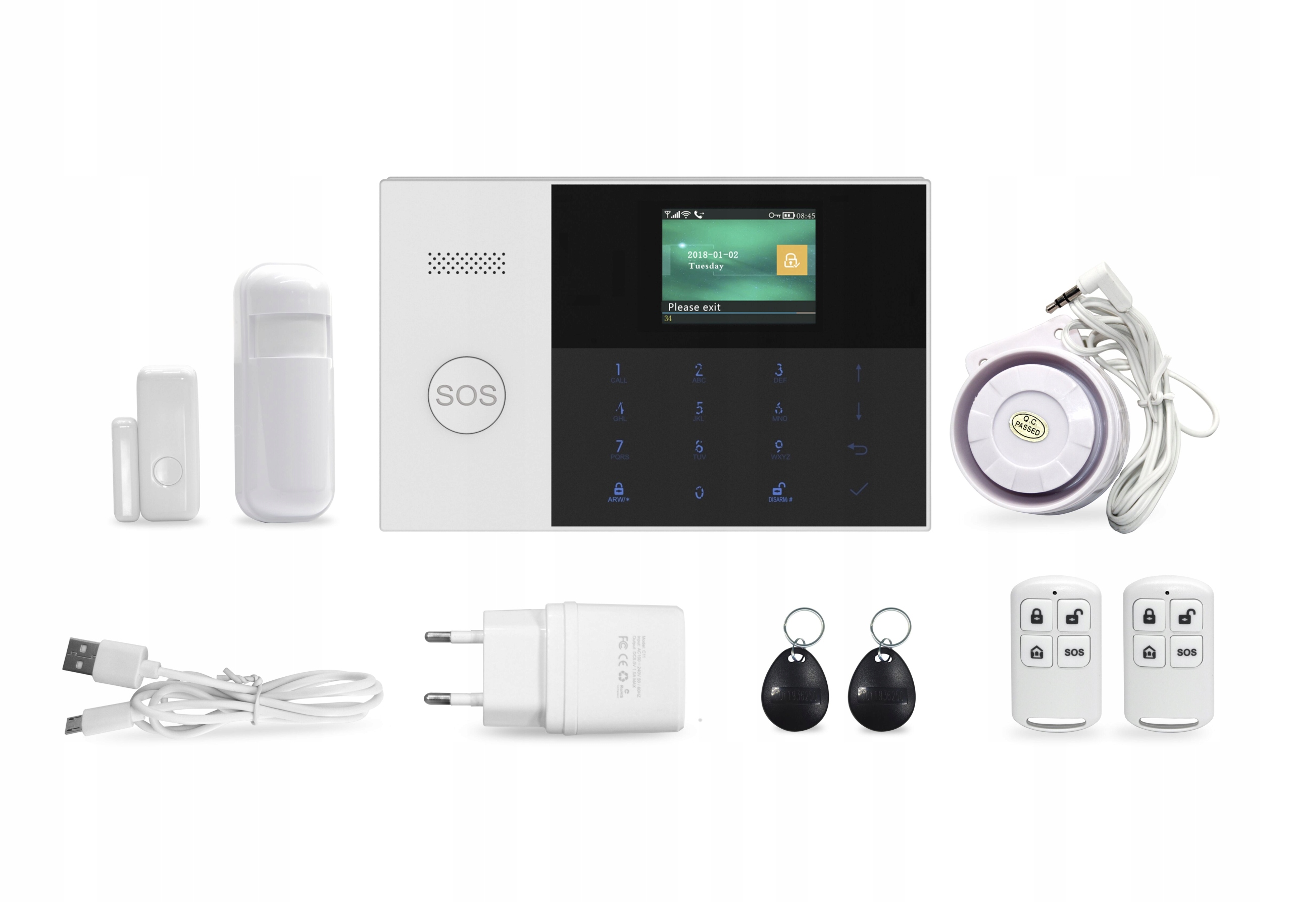 Bezprzewodowy alarm gsm WiFi PG107 +SYRENA bezprz. - obrazek 7