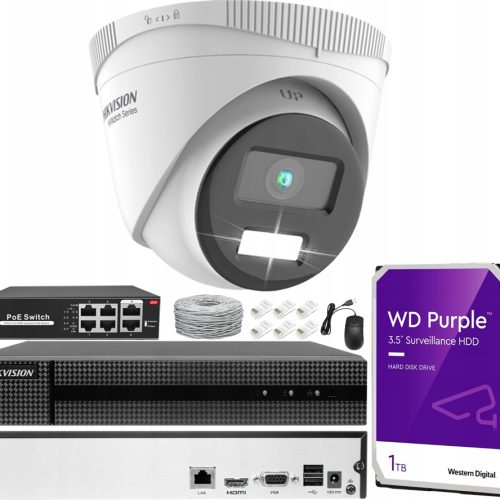 Zestaw do monitoringu Hikvision CCTV-KIT- ColorVu-...