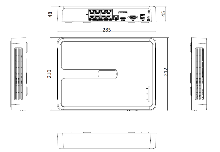 Rejestrator IP Hilook by Hikvision 8 kanałów 4MP NVR-8CH-H/8P biały - obrazek 3