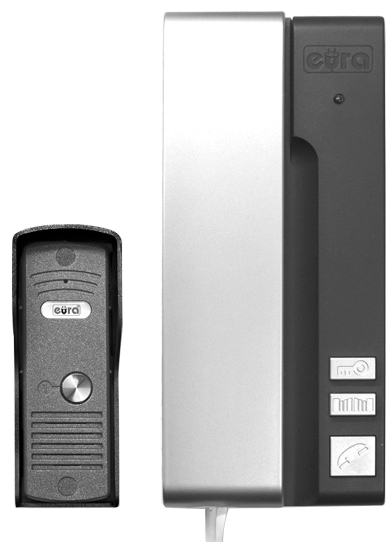 DOMOFON EURA ADP-30A3 "uno" grafitowo-srebrny - obrazek 3
