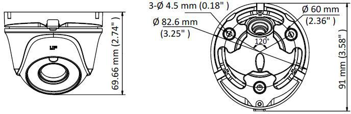 Kamera 4w1 Hilook by Hikvision kopułka 2MP TVICAM-T2M 2.8mm - obrazek 3